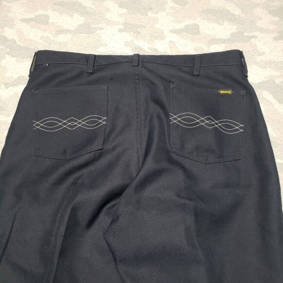 Vintage Maverick Pants Mens 35 Blue Made In USA Pockets - Picture 8 of 10